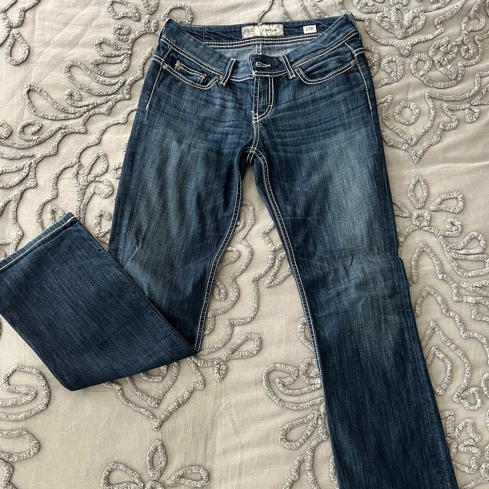 BKE Payton Mid-Rise Boot Cut jeans